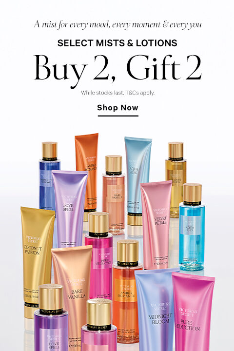 Buy 2, Free 2 Mist & Lotions Buy 2, Free 2 Mist & Lotions