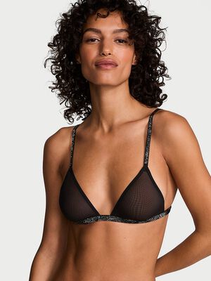 Sheer Shine Triangle Bralette,  Sheer Shine Triangle Bralette
