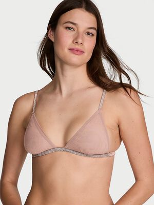 Sheer Shine Triangle Bralette,  Sheer Shine Triangle Bralette