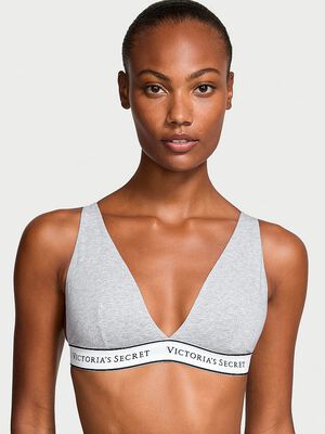 Wireless Cotton Plunge Bralette,  Wireless Cotton Plunge Bralette