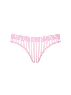 Exploded Logo Cotton Thong Panty