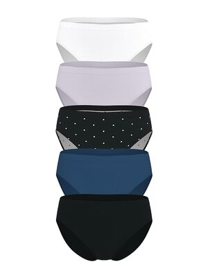 5-Pack Seamless High-Leg Brief Panties,  5-Pack Seamless High-Leg Brief Panties