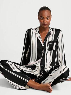 Satin Long Pajama Set,  Satin Long Pajama Set