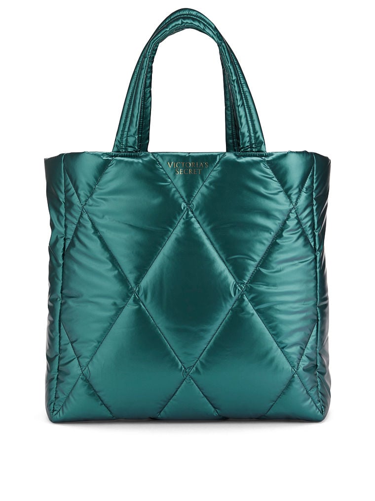 Quilted Puffer Tote image number null