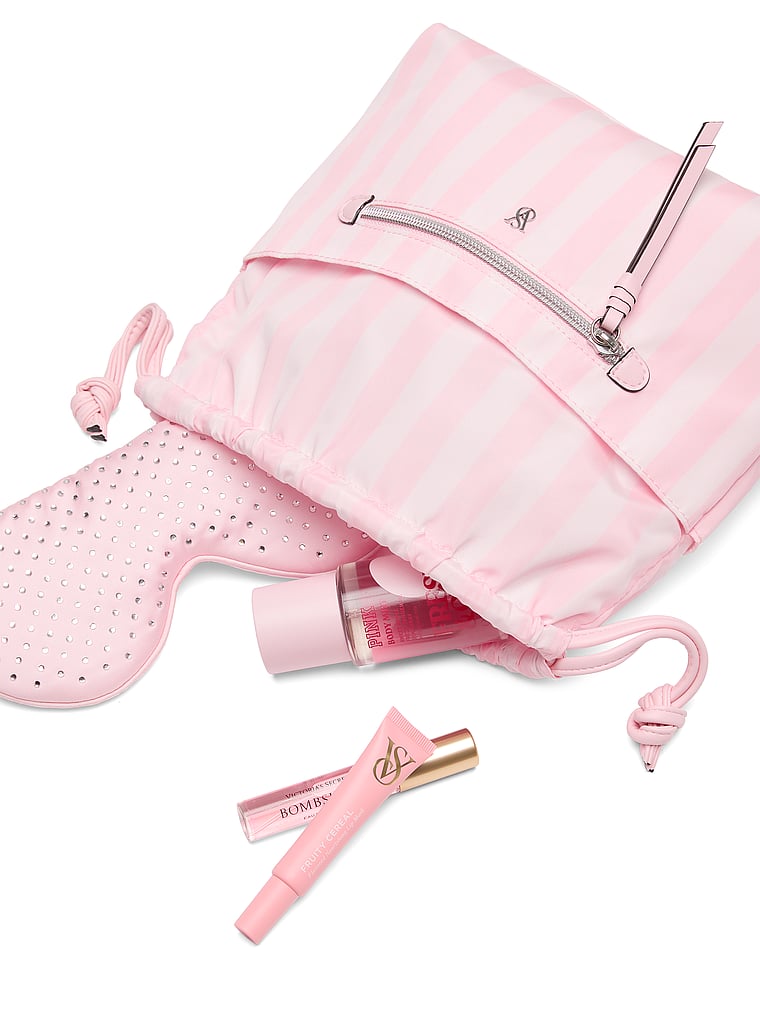 Cinched Travel Beauty Organizer Bag image number null