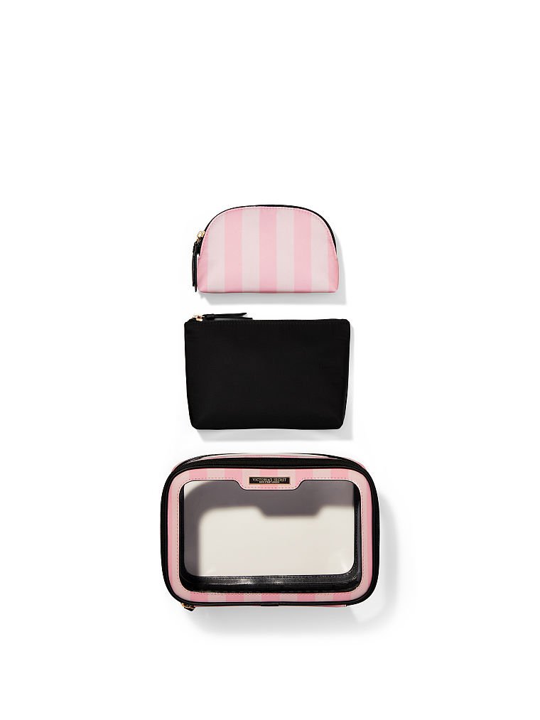 Beauty-To-Go Bag Trio, Iconic Stripe, large image number null