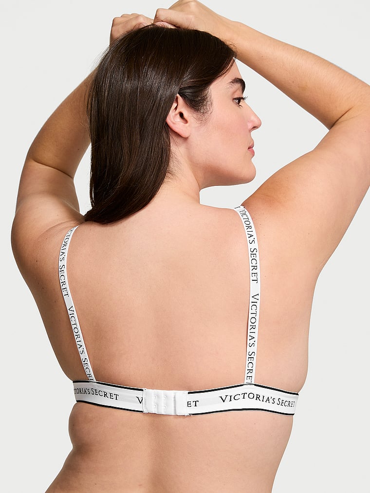 Wireless Cotton Plunge Bralette image number null