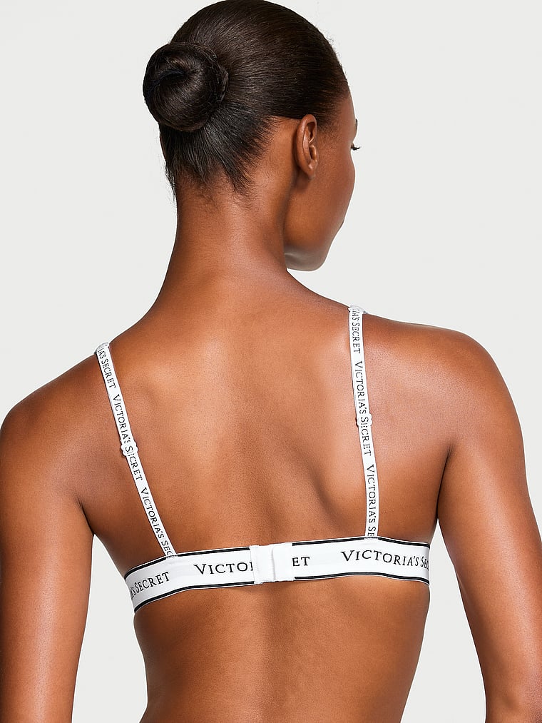 Wireless Cotton Plunge Bralette image number null