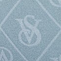 Lightly Lined Wireless Bra, Faded Denim Logo Diamonds, swatch