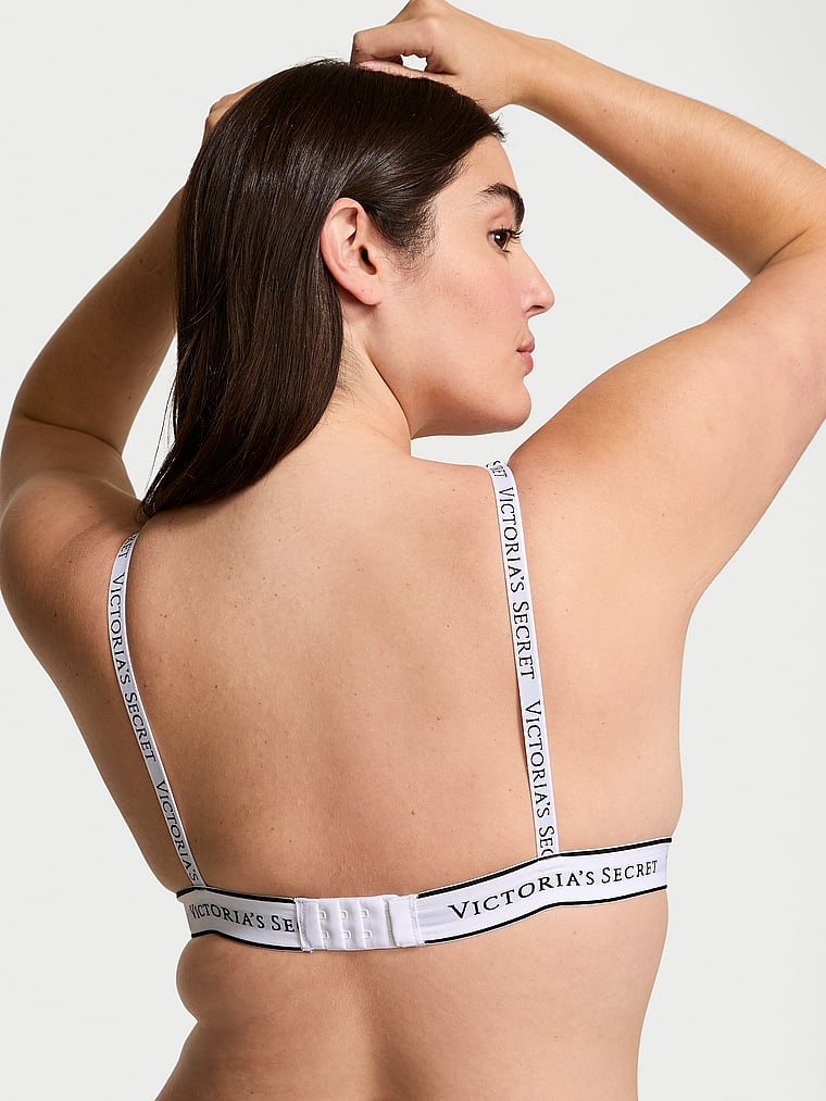 Wireless Cotton Plunge Bralette image number null
