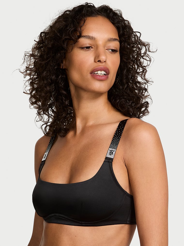 Shine Strap Scoop Bralette image number null