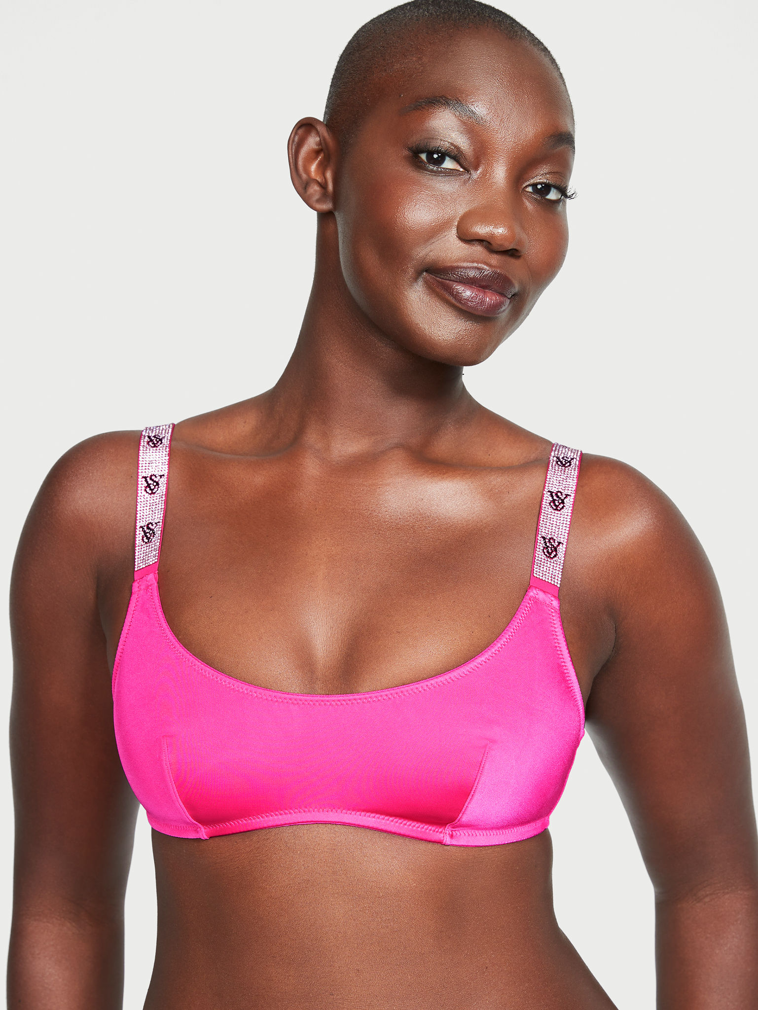 Shine Strap Scoop Bralette image number null