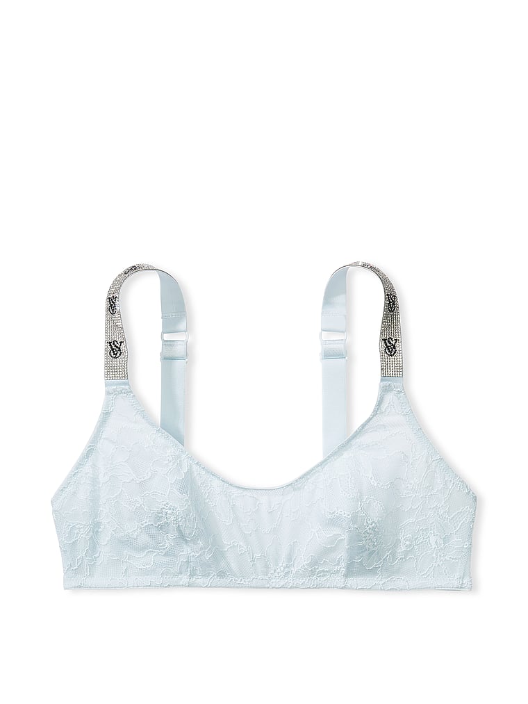Shine Strap Lace Scoop Bralette image number null