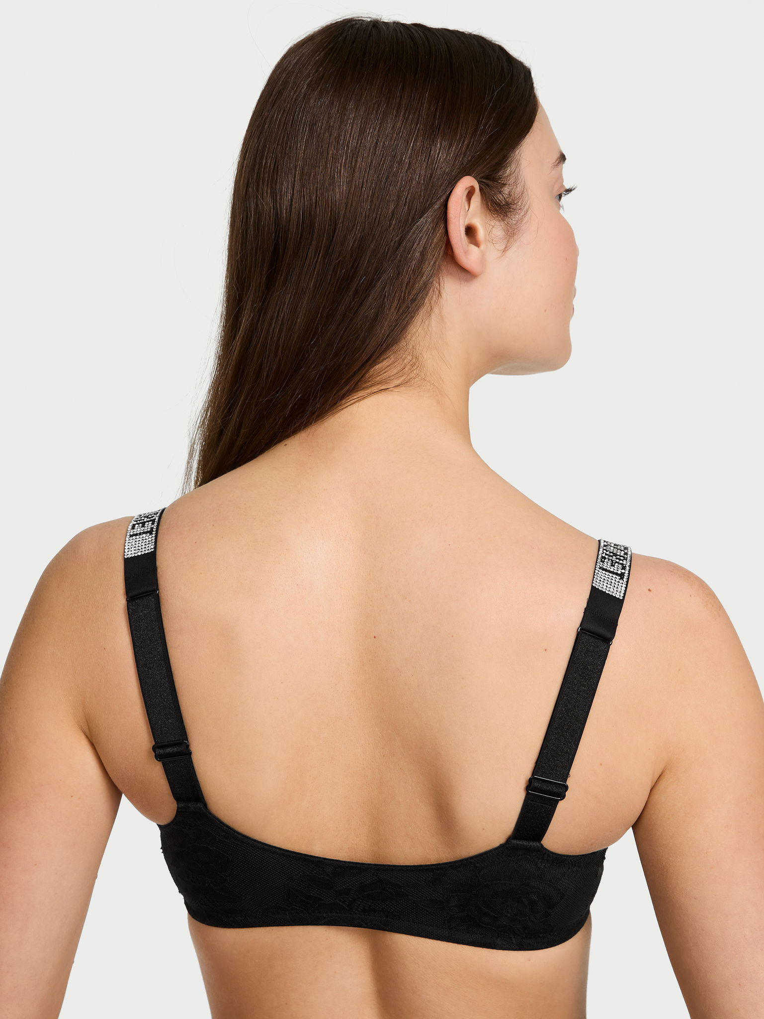 Shine Strap Lace Scoop Bralette image number null