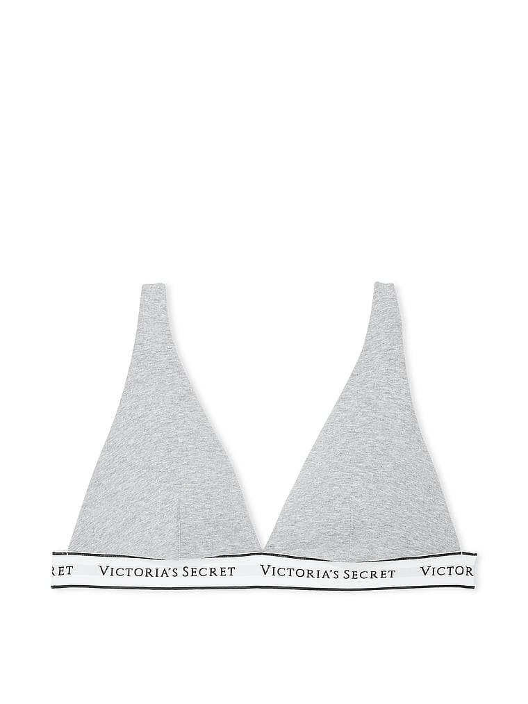 Wireless Cotton Plunge Bralette image number null