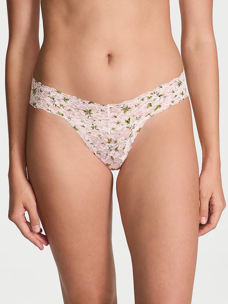 Lace Thong Panty image number null