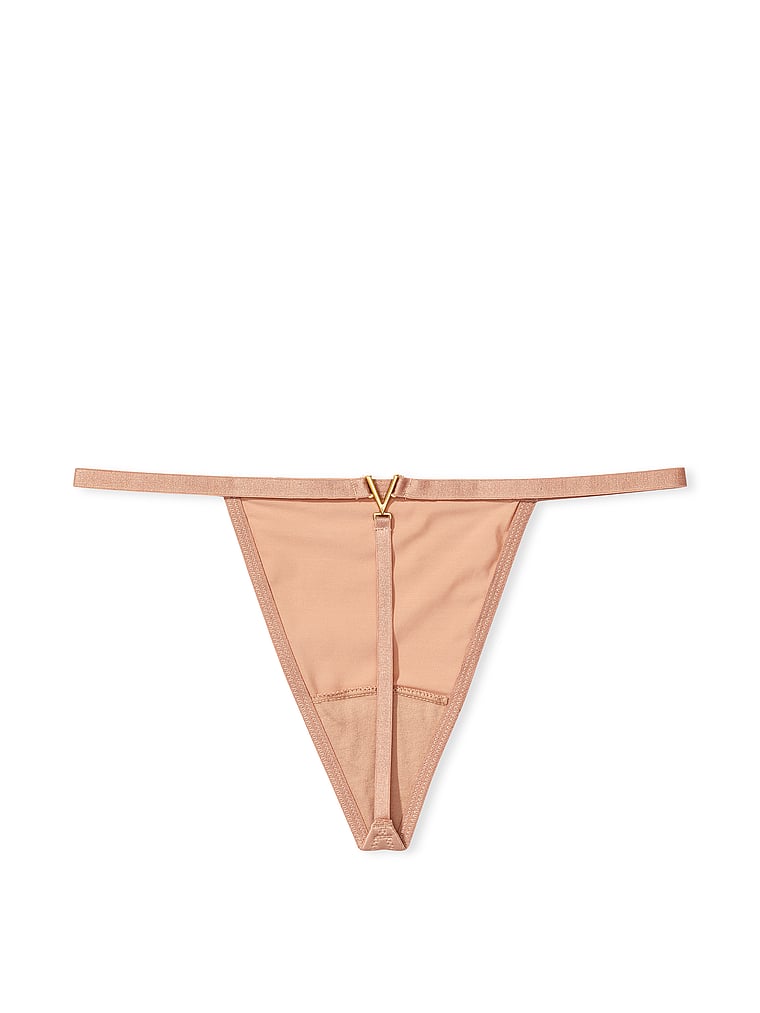 V-Hardware Adjustable V-String Panty image number null