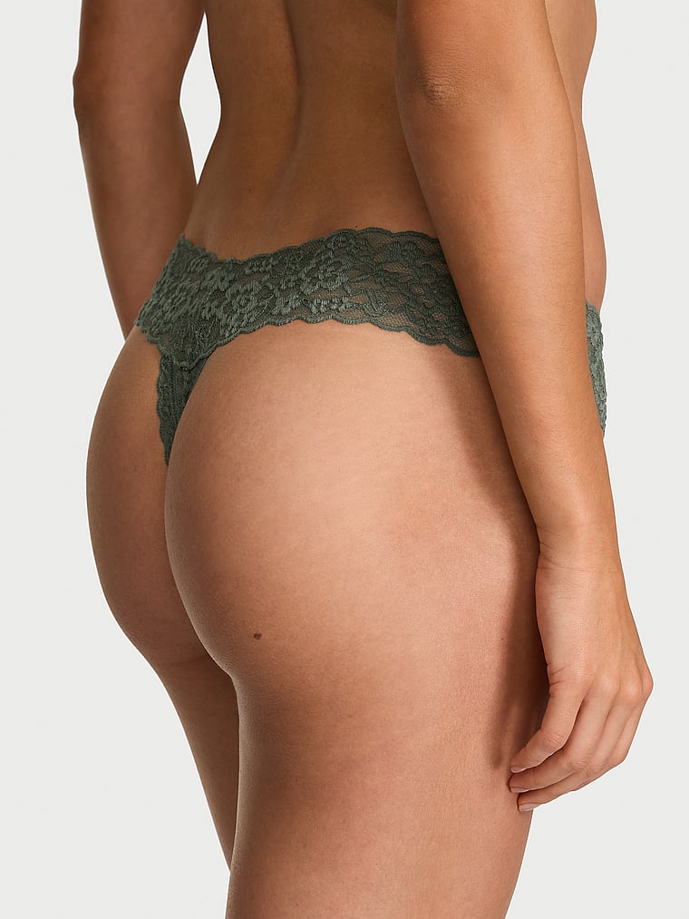 Lace Thong Panty image number null