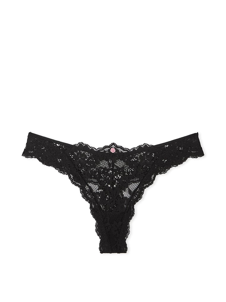 Lace Thong Panty image number null