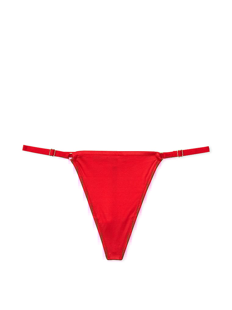V-Hardware Adjustable V-String Panty image number null