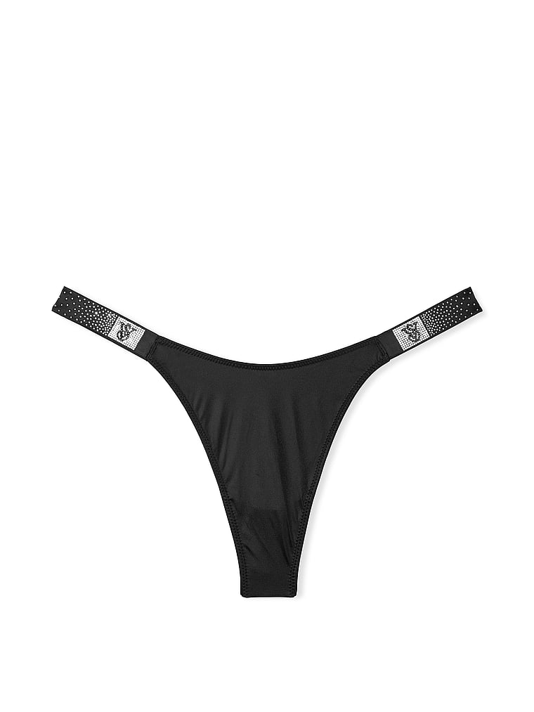 Scattered Shine Strap Thong Panty image number null