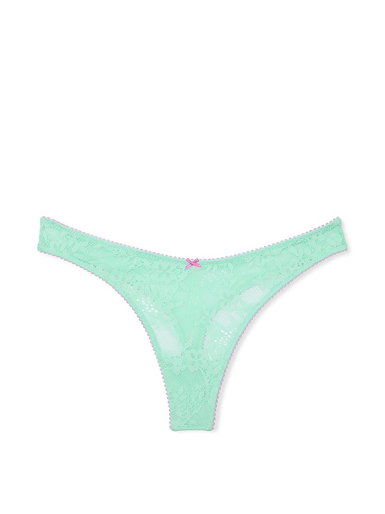 Tease High-Leg Scoop Thong Panty image number null