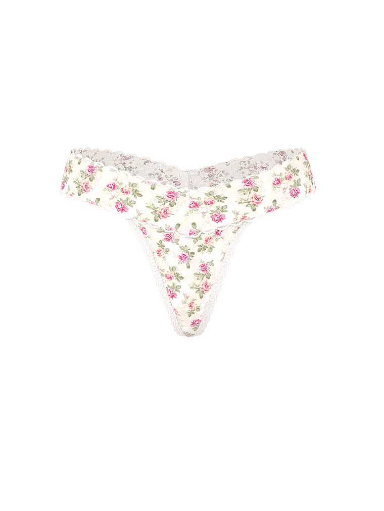 Blossom Lace Thong Panty image number null