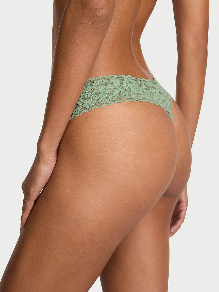 Lace Thong Panty image number null
