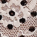 Lace Cheeky Panty, Coconut White Dots, swatch