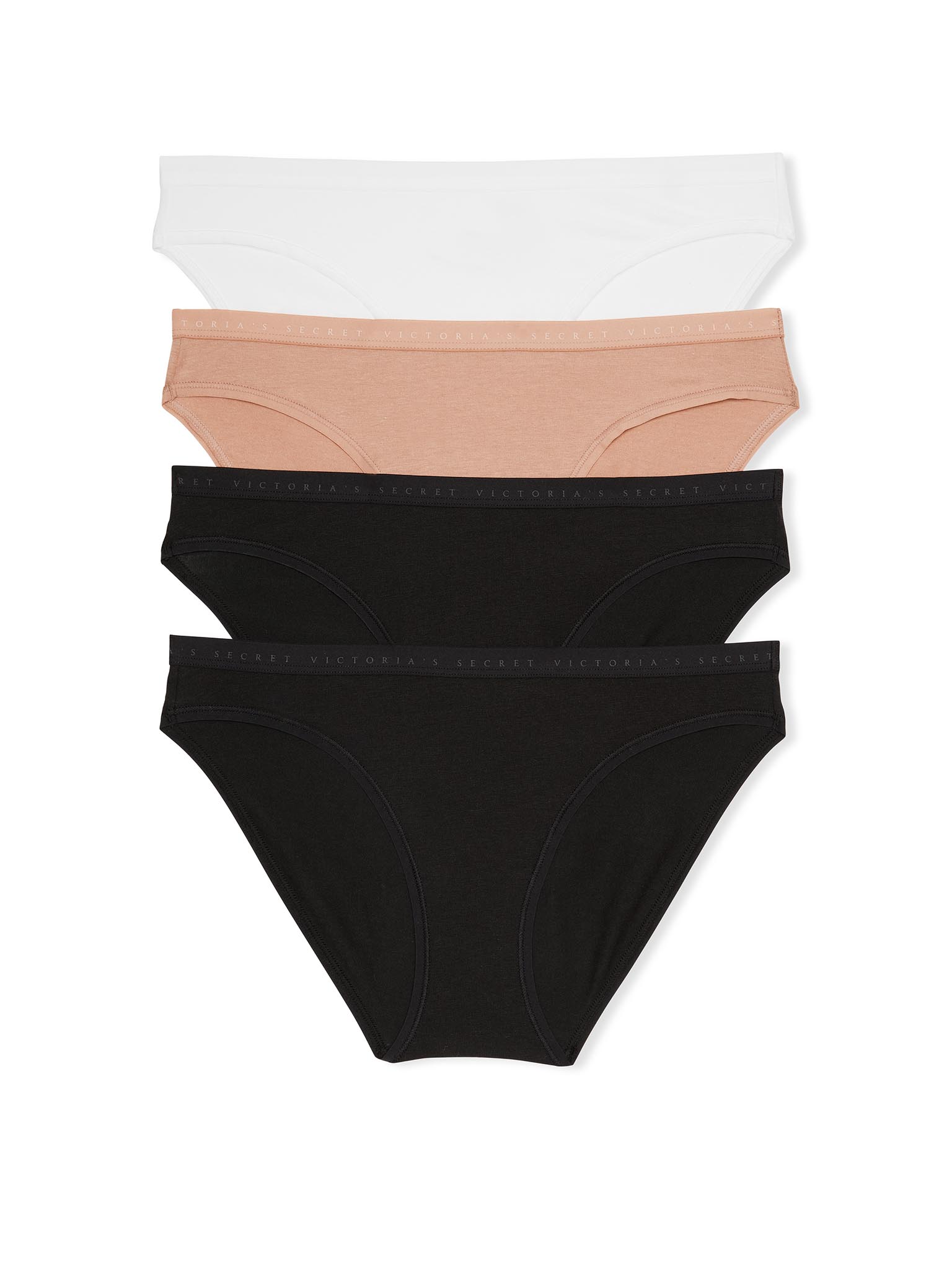 4-Pack Stretch Cotton Bikini Panties image number null