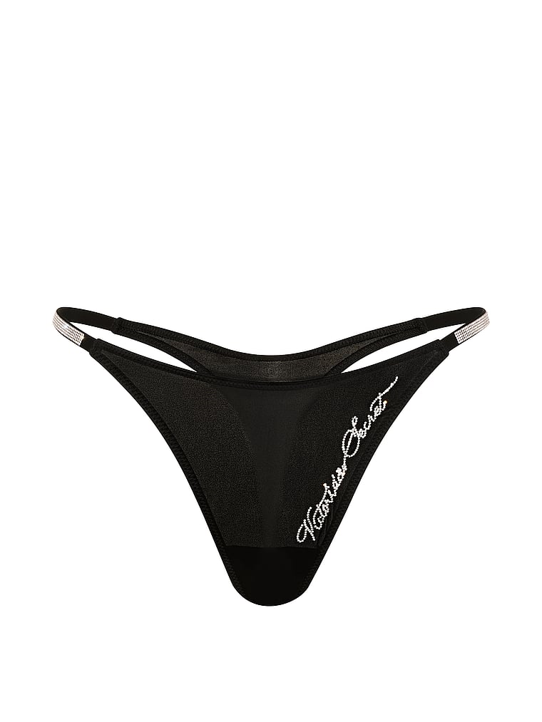 Shine Script Thong Panty image number null