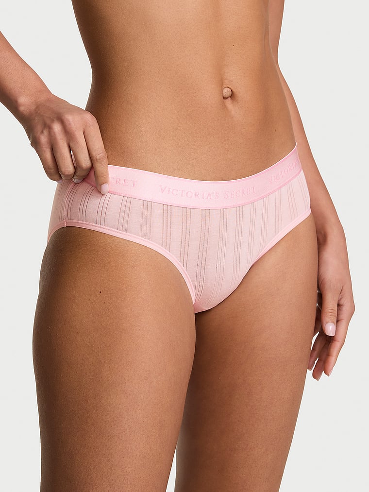 Ultra-Fine Modal Logo Hiphugger Panty image number null