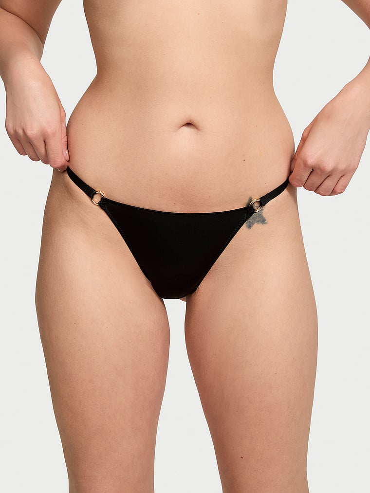 Ring Hardware V-String Panty image number null