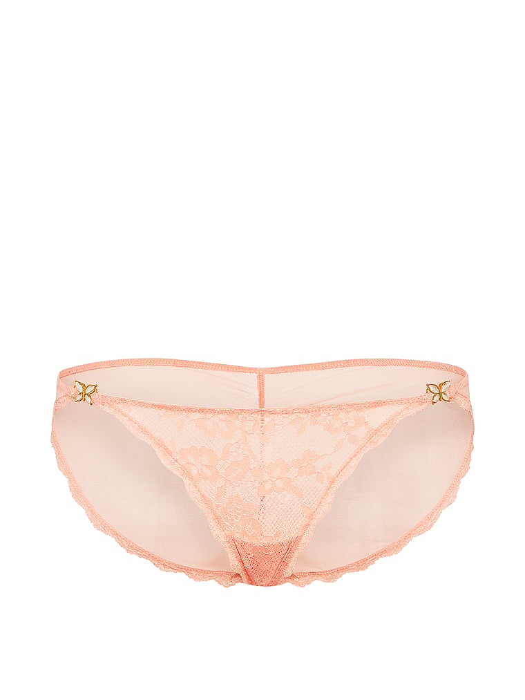 Twinkle Butterfly Lace & Mesh Bikini Panty image number null