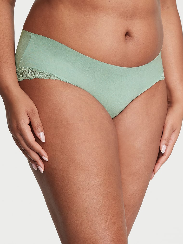 No-Show Lace-Trim Hiphugger Panty image number null