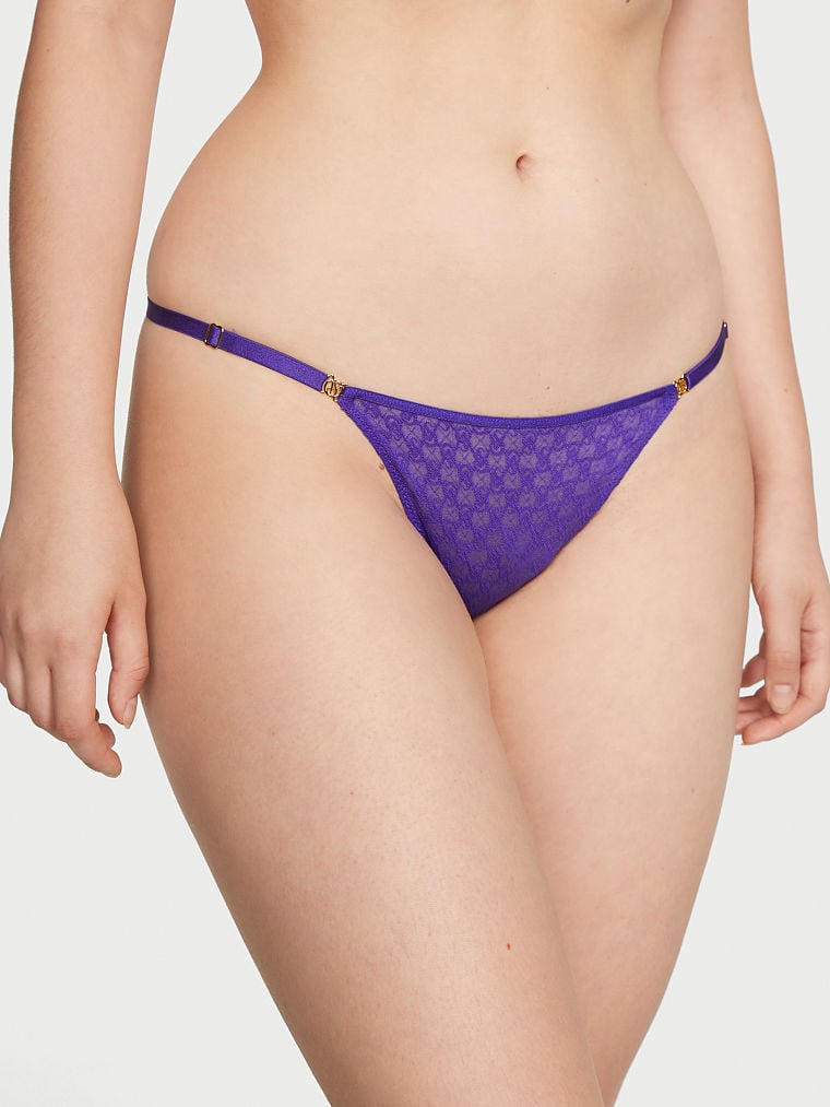 Icon by Victoria's Secret Lace Adjustable String Thong Panty | Victoria's  Secret Thailand