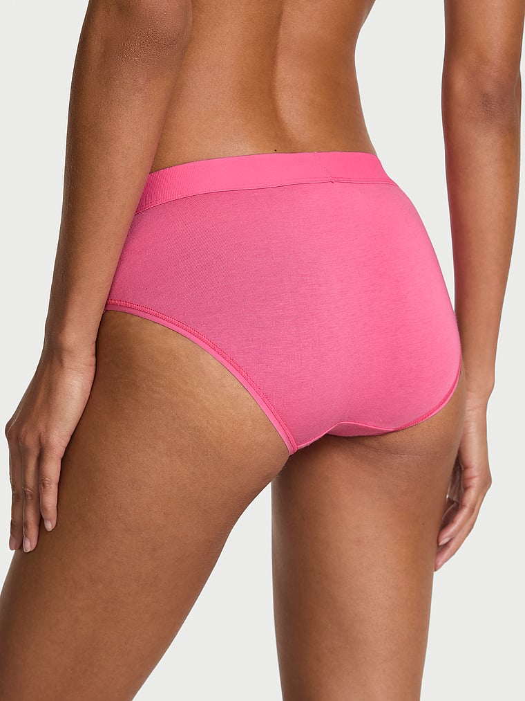 Logo Cotton Shine Patch Hiphugger Panty image number null
