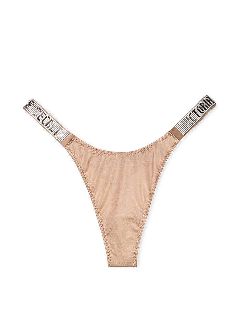 Shine Strap Thong Panty image number null