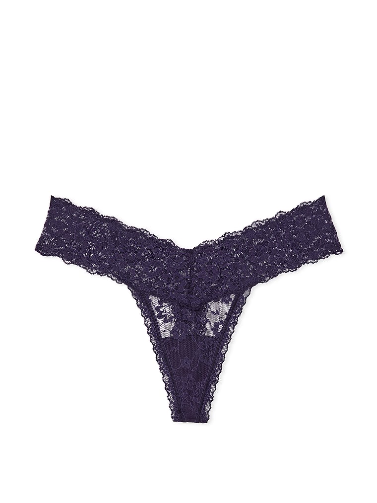 Sequin Posey Lace Thong Panty image number null