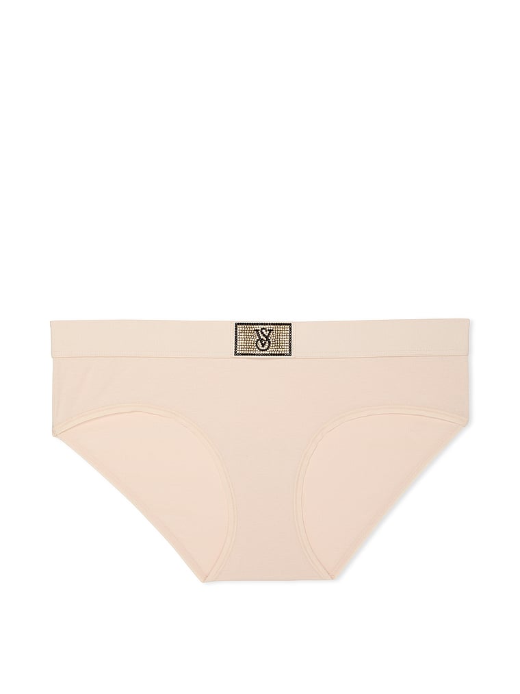 Logo Cotton Shine Patch Hiphugger Panty image number null