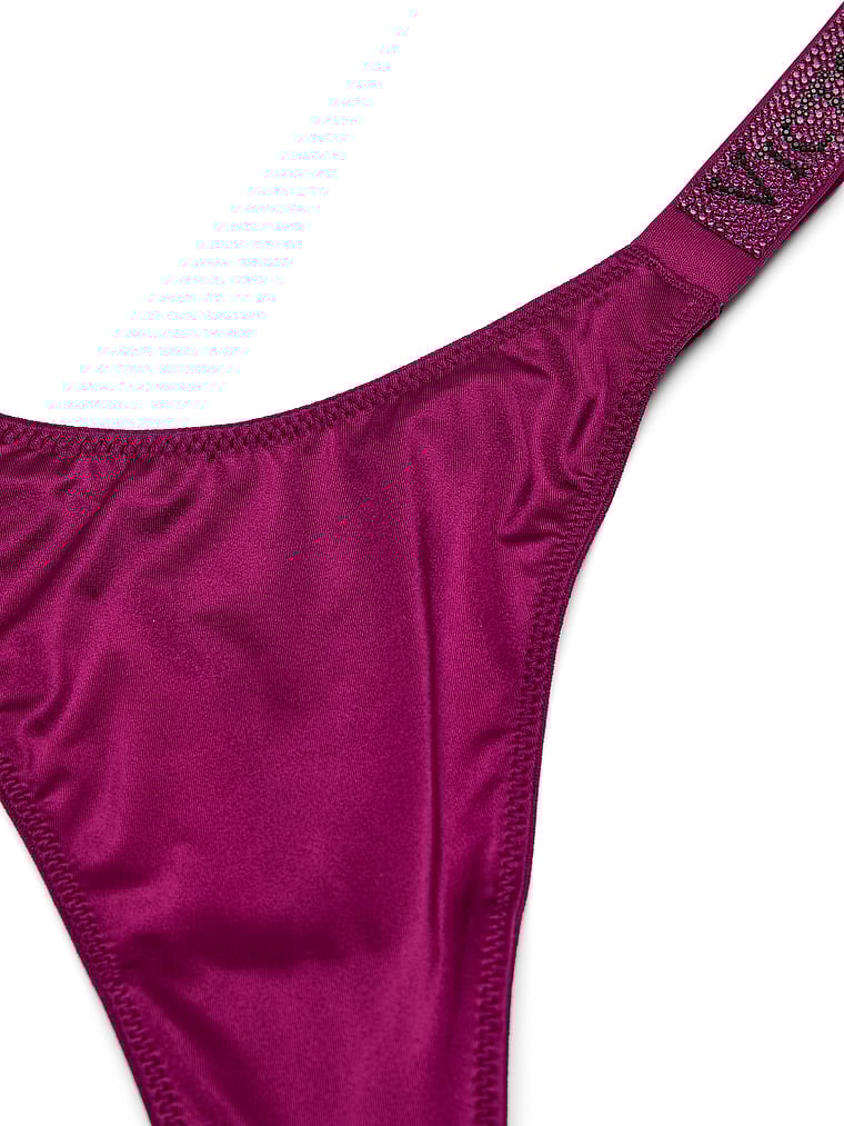 Logo Shine Strap Thong Panty image number null