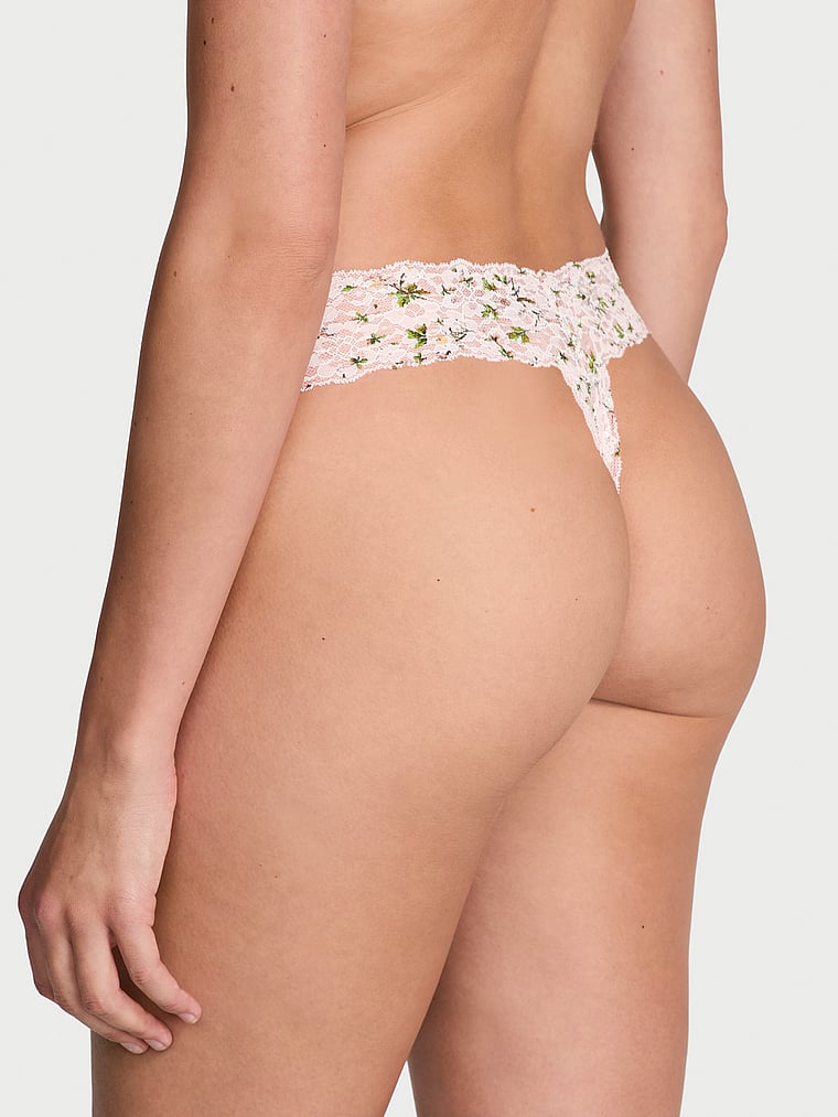 Lace Thong Panty image number null