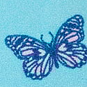 No-Show Thong Panty, Bikini Blue Butterflies, swatch