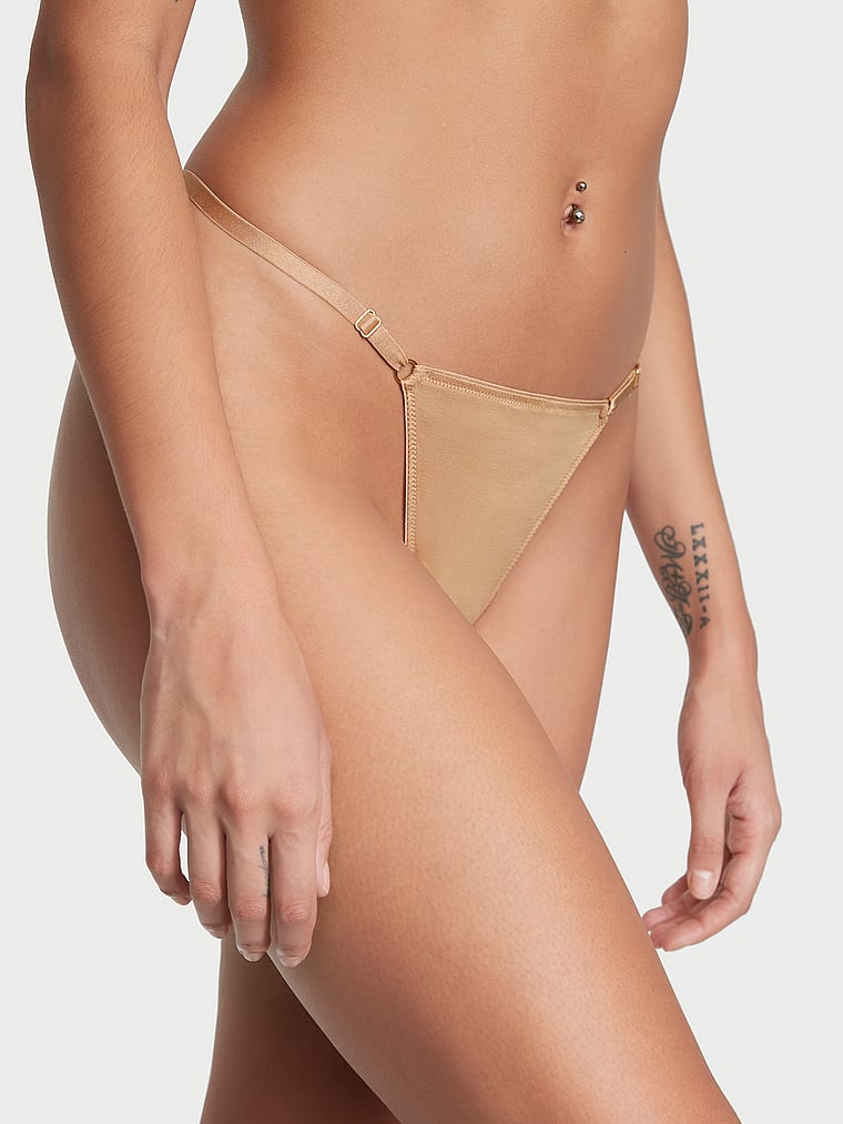 V-Hardware Adjustable V-String Panty image number null