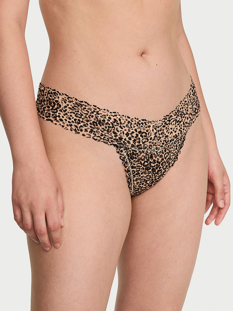 Lace Thong Panty image number null