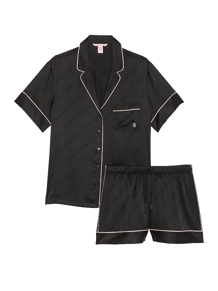 Satin Short Pajama Set image number null