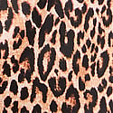 Glazed Satin Short Pajama Set, Marzipan Leopard, swatch