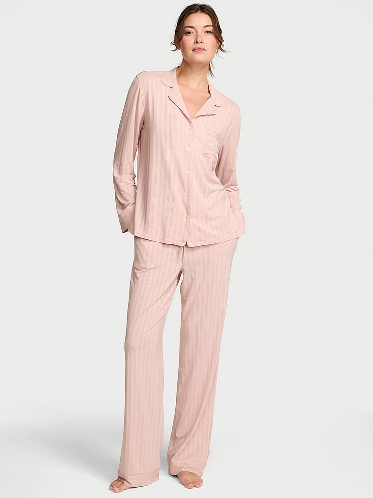 Ultra-Fine Modal Long Pajama Set image number null