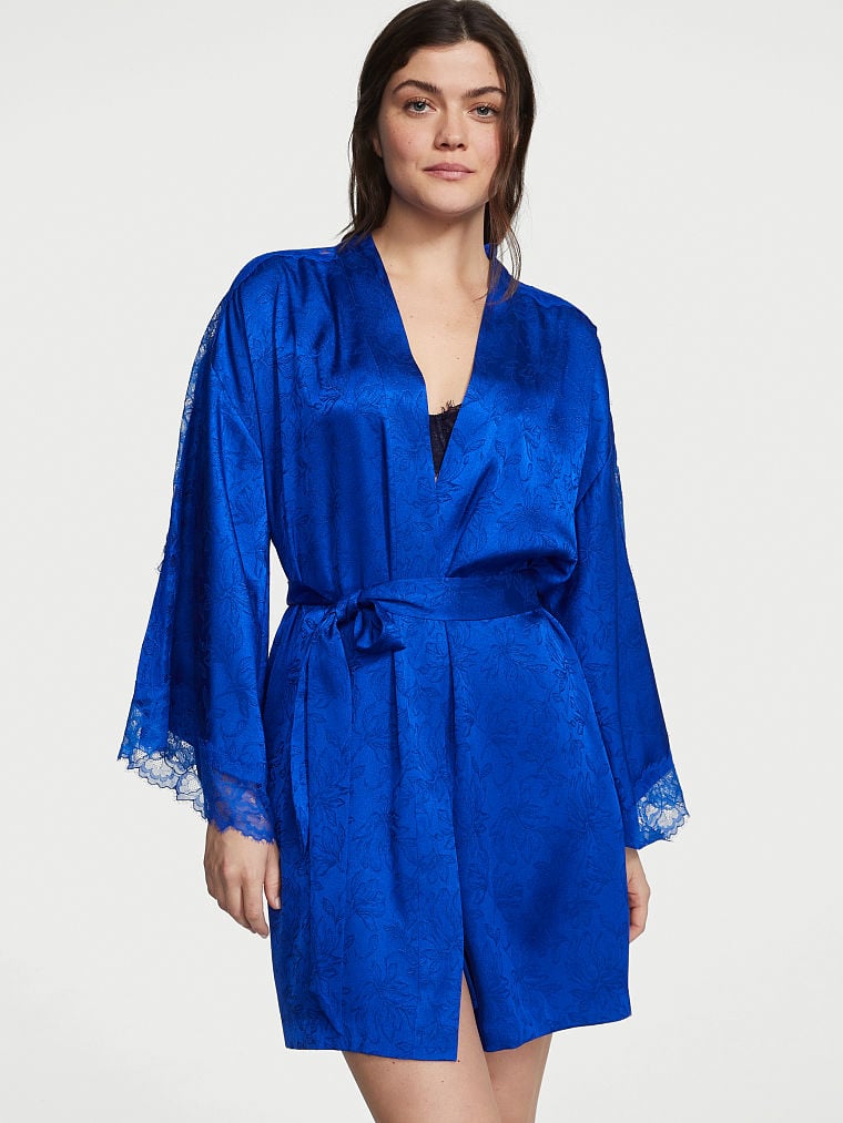 Lace Inset Jacquard Robe  Victoria's Secret Thailand