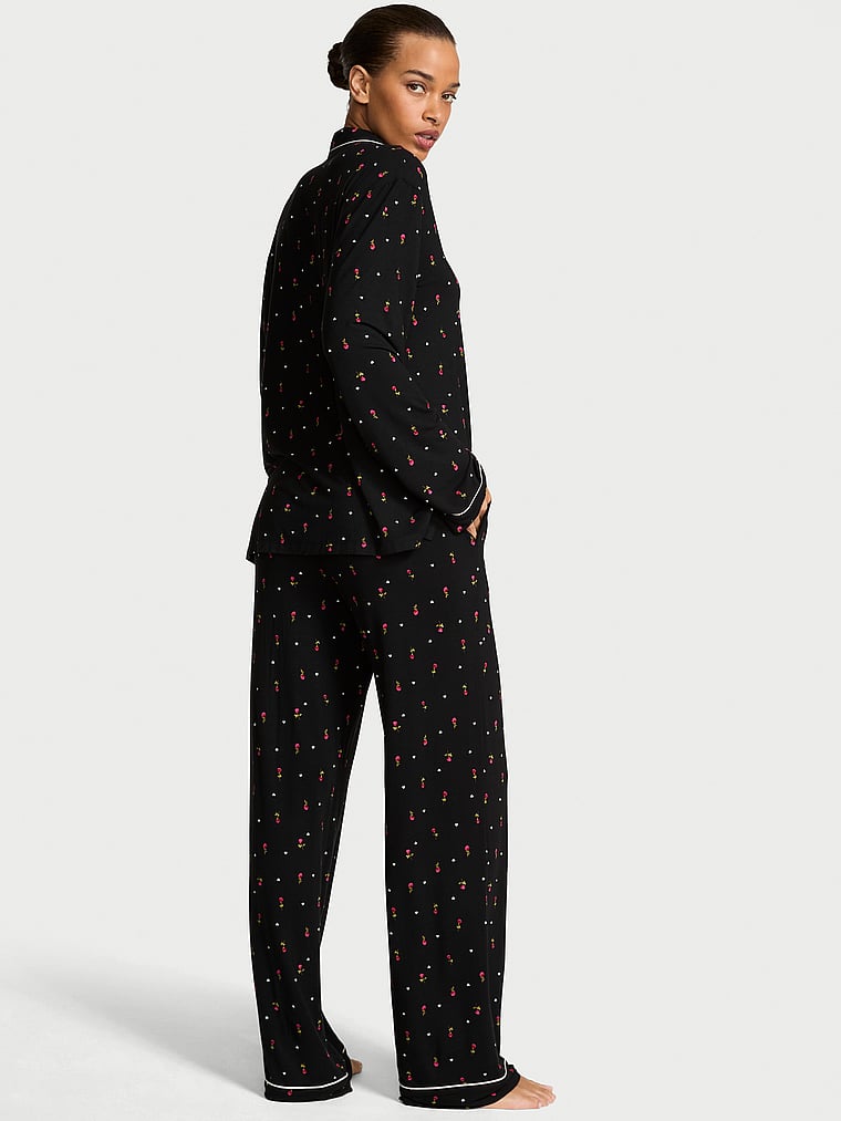 Modal Soft Long Pajama Set image number null